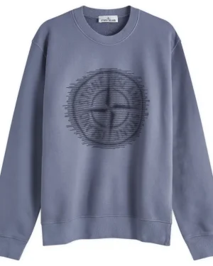 Nadruk odznaki Stone Island Crewneck Bluza
