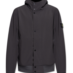 Stone Island CZARNY Kurtka z kapturem