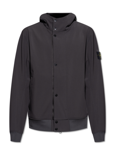 Stone Island CZARNY Kurtka z kapturem