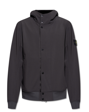 Stone Island CZARNY Kurtka z kapturem