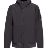 Stone Island CZARNY Kurtka z kapturem