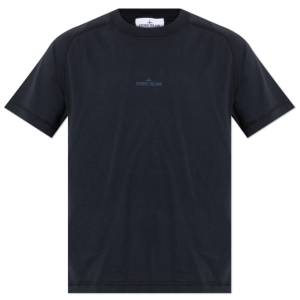 Stone Island CZARNY T-shirt z logo