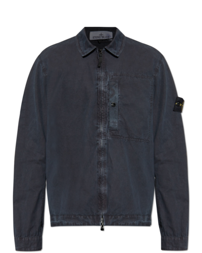 Stone Island GRANATOWY Kurtka z logo