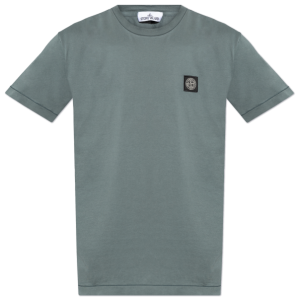 Stone Island ZIELONY T-shirt z logos