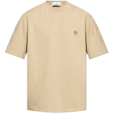 Stone Island beżowy T-shirt z logo