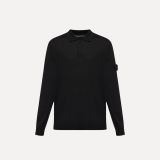 Stone Island CZARNY T-shirt kapsuła `Ghost`