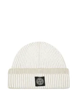 Stone Island Czapka z prążkowanej dzianiny