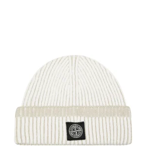 Stone Island Czapka z prążkowanej dzianiny