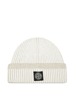 Stone Island Czapka z prążkowanej dzianiny
