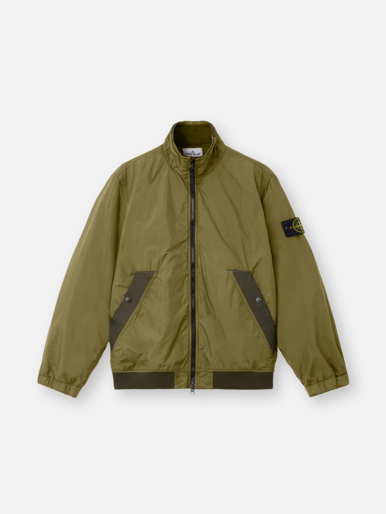 Stone Island Dyed Crinkle Reps Ny Puffer Jackets Green (1)