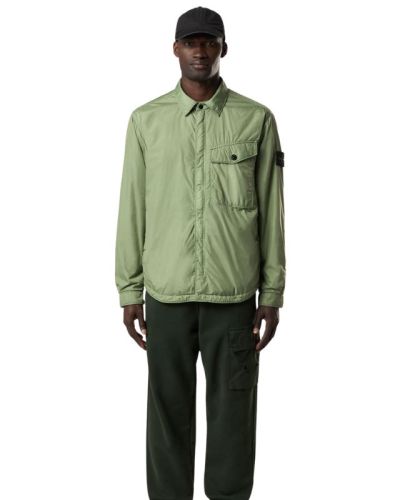 Stone Island Dyed Crinkle Reps Ny Puffer Jackets Green