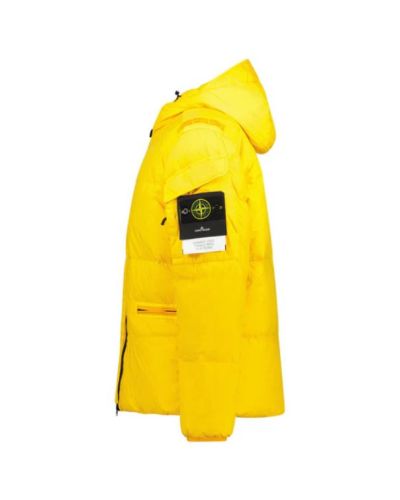 Kurtka Puchowa Stone Island Crinkle w kolorze żółtym