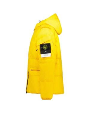Kurtka Puchowa Stone Island Crinkle w kolorze żółtym