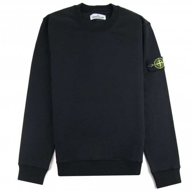 Stone Island Crewneck Sweatshirt Black Stone Island Crewneck Sweatshirt Black