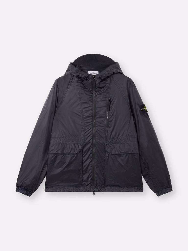Kurtka męska z kapturem Stone Island Light Ripstop Cordura® Navy Blue Kurtka męska z kapturem Stone Island Light Ripstop Cordura® Navy Blue